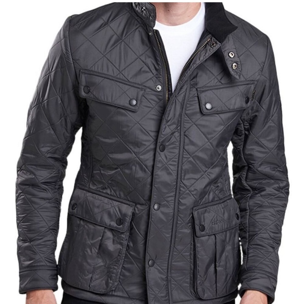 Barbour International Ariel Polarquilt Jacket in Black Size XL